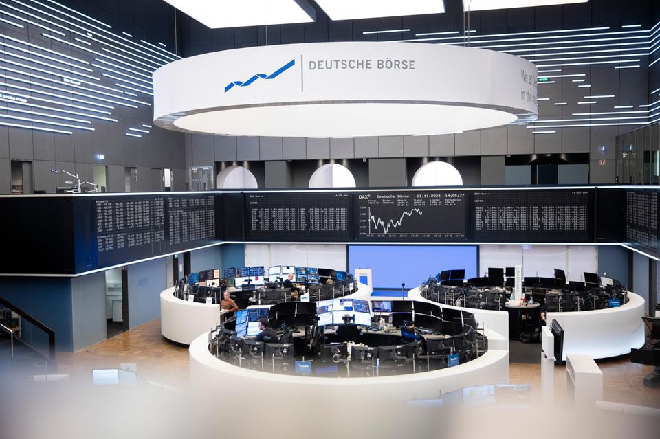 Blick in den Handelssaal der Frankfurter Börse