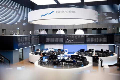 Blick in den Handelssaal der Frankfurter Börse