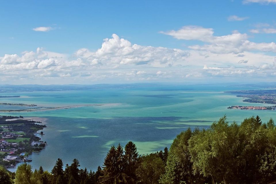 Panoramaausblick auf den Bodensee