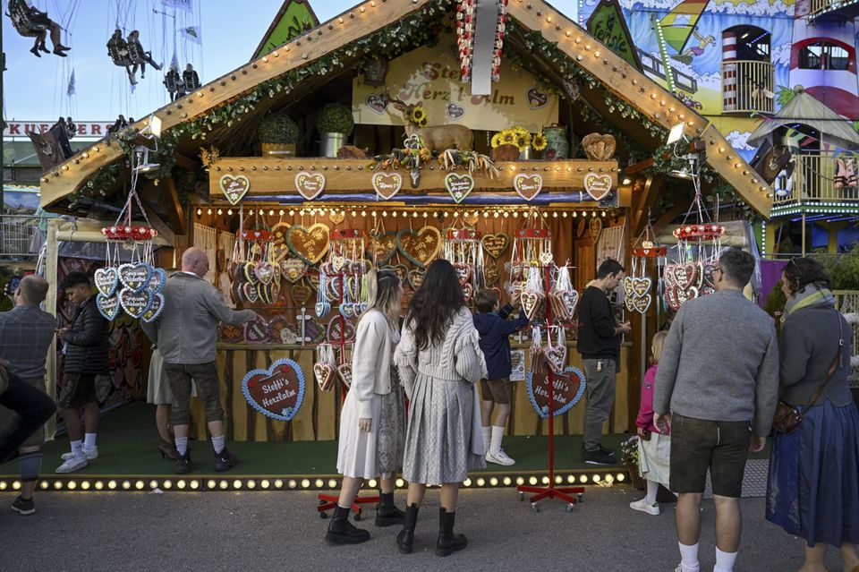 Süßigkeitenstand auf dem Oktoberfest, München