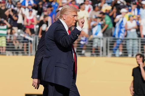 US-Präsident Donald Trump am Wochenende bei der Fifa-Club-WM