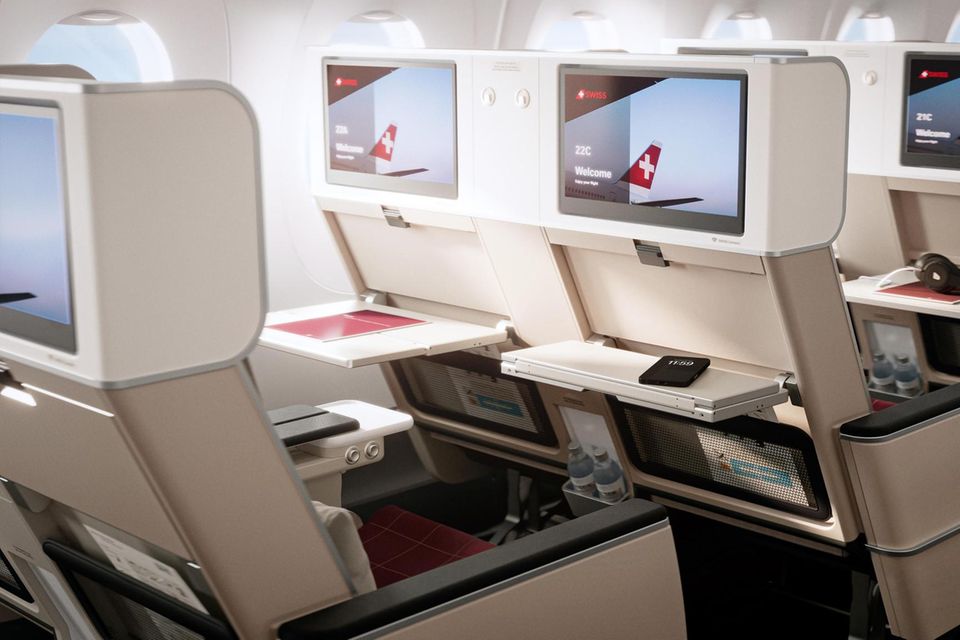Nella “Premium Economy Class” di Swiss i passeggeri troveranno sedili più comodi e schermi più grandi