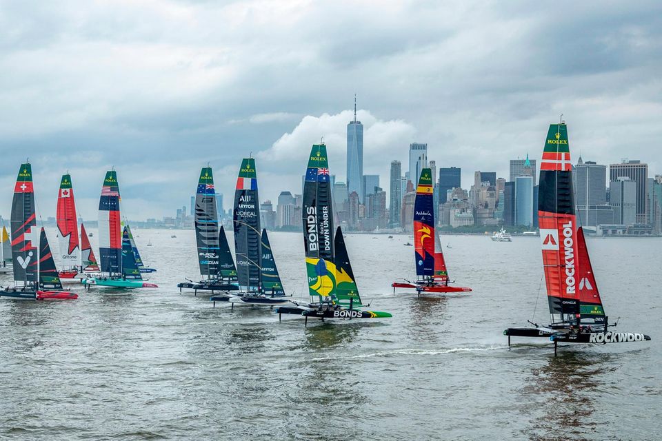 Segelschiffe vor Manhattan