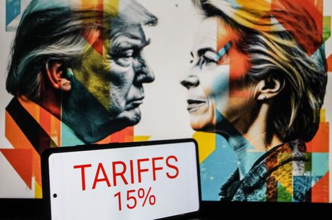 EU-Kommissionspräsidentin Ursula von der Leyen und Donald Trump: „Größter Deal“ wird zu wackeligem Abkommen