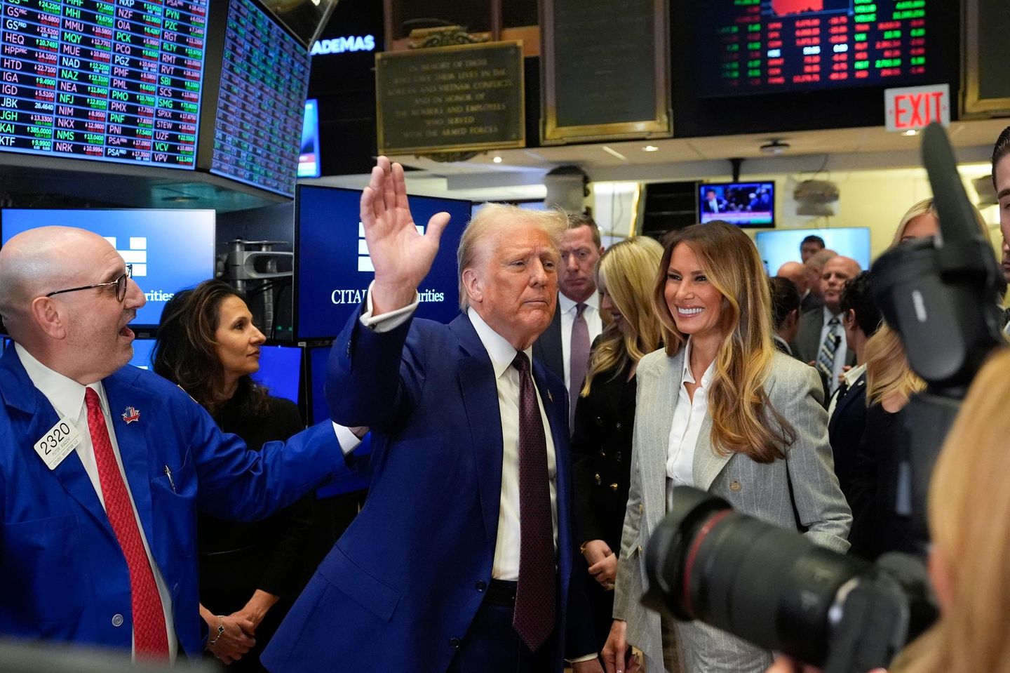 Donald Trump in der New Yorker Börse
