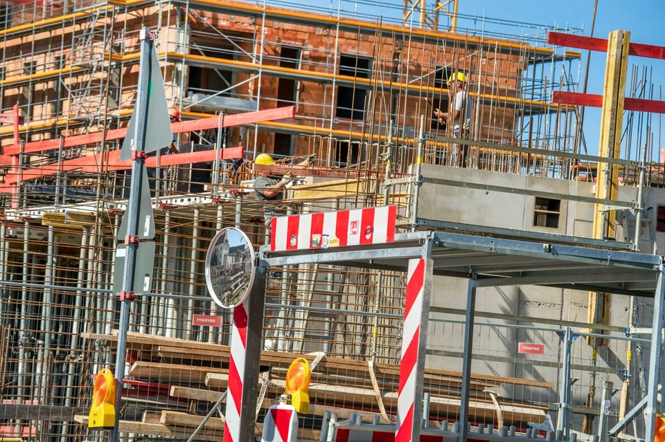 Baustelle in Giesing, Wohnungsbau