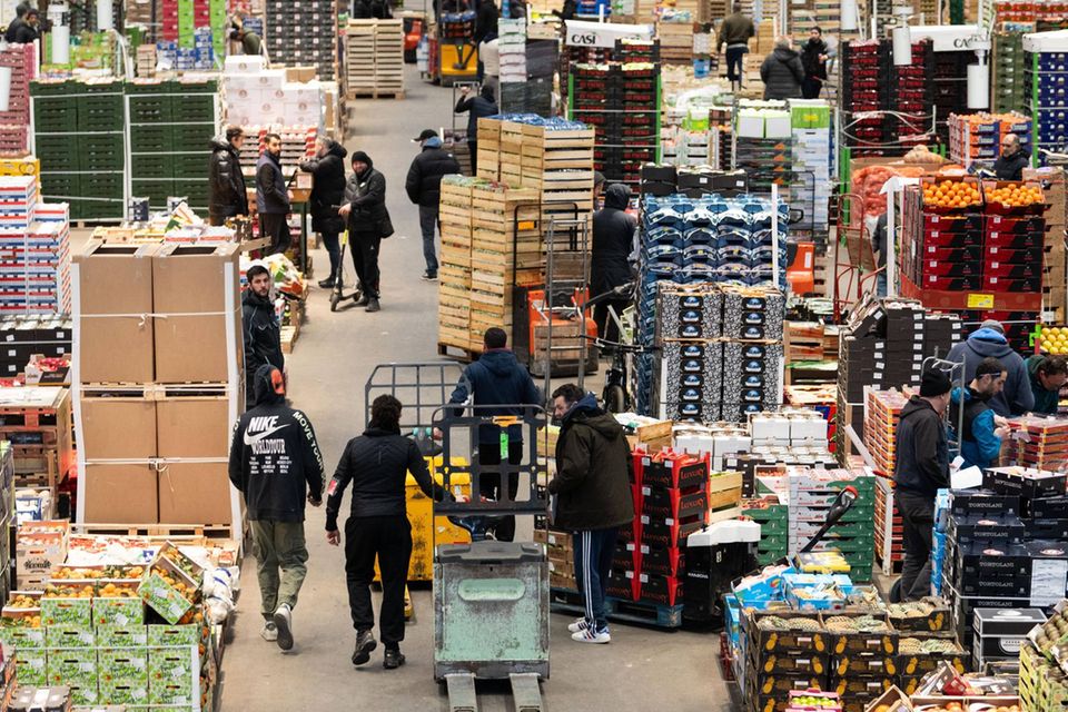 Lebensmittel-Großhandel in Paris: der Großmarkt Rungis