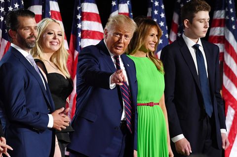 Donald Trump mit Familienmitgliedern