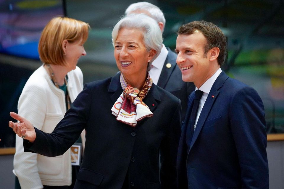 EZB-Präsidentin Christine Lagarde und Frankreichs Präsident Macron: Der französische Schuldenstand ist für beide heikel – aber aus unterschiedlichen Gründen.