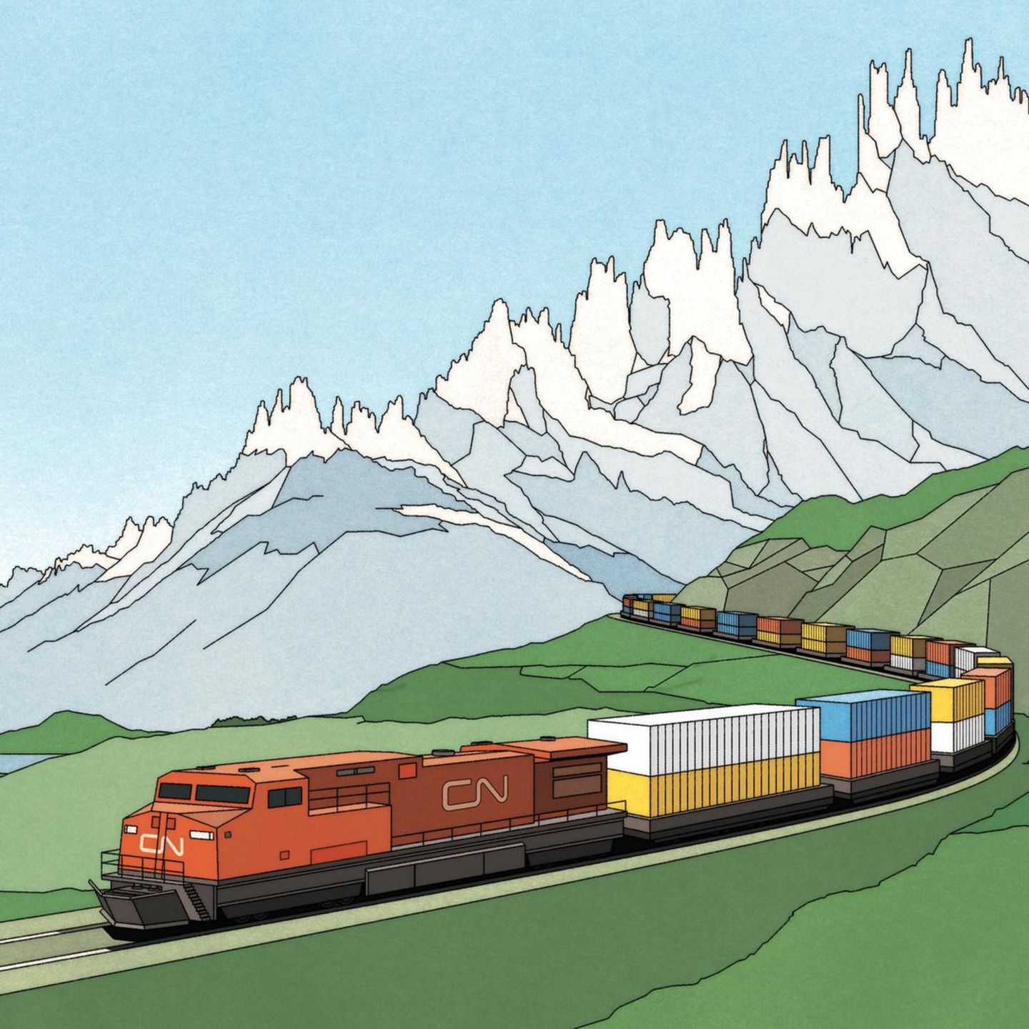 Eine Zuglinie ist teuer – aber auch sehr lukrativ: Canadian National Railway zählt 2025 zu den 50 Aktien fürs Leben.