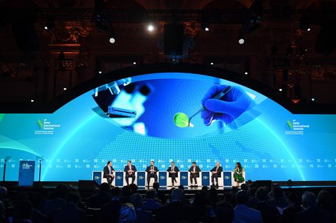 Minister der Opec-Staaten bei einem Treffen im Sommer. 