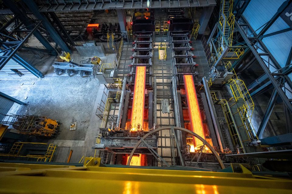 Thyssenkrupp Stahlwerk in Duisburg.