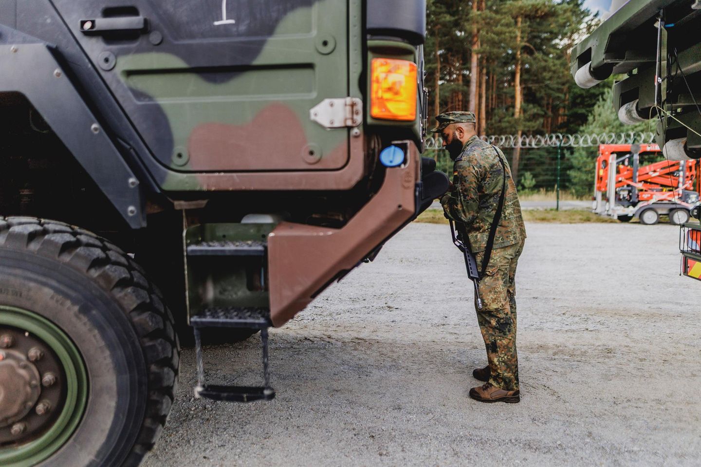 Wechselladerfahrzeug von Rheinmetall.