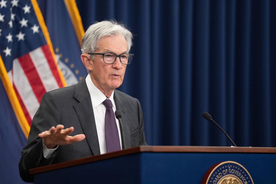 US-Notenbankchef Jerome Powell verkündete eine Zinssenkung um 25 Basispunkte.