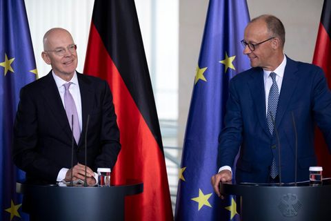 Martin Blessing (links) und Friedrich Merz