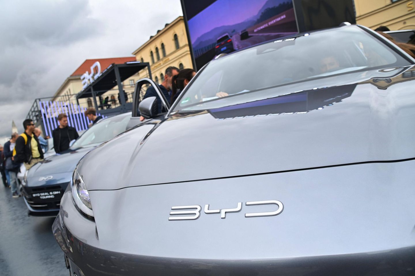 BYD-Stand auf der Automesse IAA in München