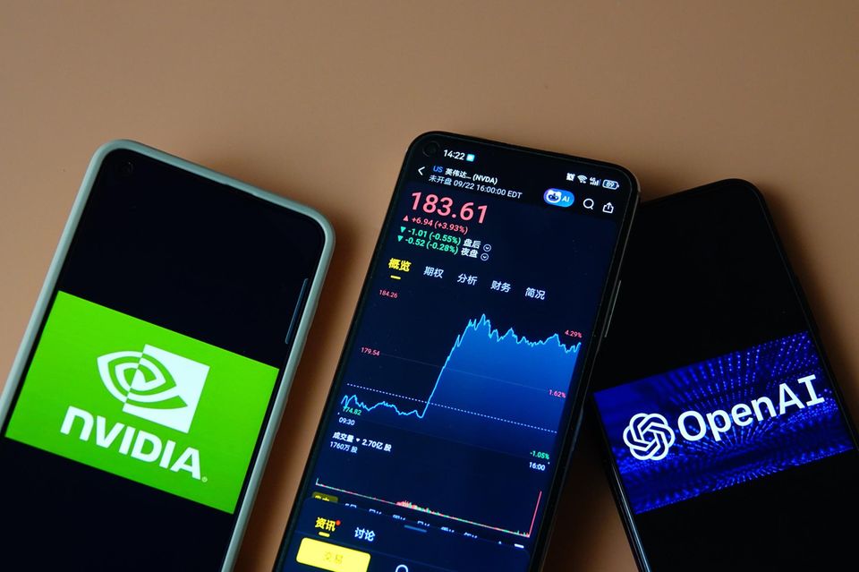 KI-Chip-Hersteller Nvidia gab bekannt 100 Mrd. Dollar in das KI-Unternehmen (und eigenen Kunden) OpenAI zu investieren. Nvidias Aktienkurs zog daraufhin erstmal um drei Prozent an