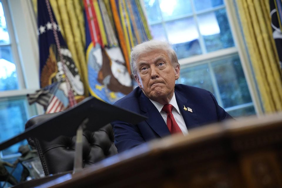 US-Präsident Trump im Oval Office des Weißen Hauses