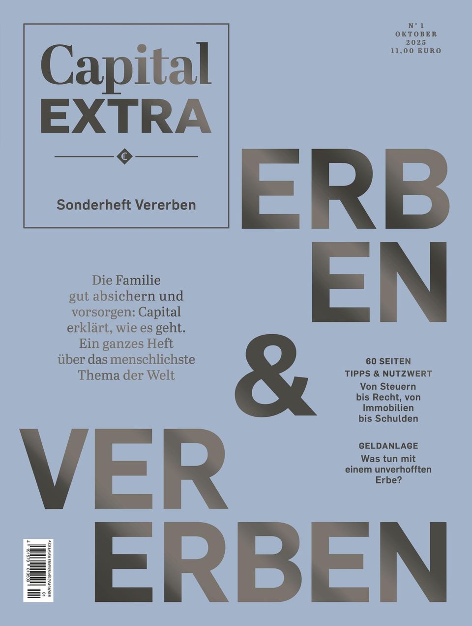 Das große Capital-Sonderheft widmet sich dem wichtigen Thema Nachlass. Die Ausgabe mit zahlreichen Serviceartikeln, Porträts und Reportagen zum Erben und Vererben erscheint am 4. Oktober 2025.