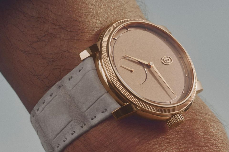 Mit der „Toric“-Kollektion begann die Erfolgsgeschichte von Parmigiani Fleurier im Jahr 1996 (hier: „Toric Petite Seconde Rose Gold Dune“)