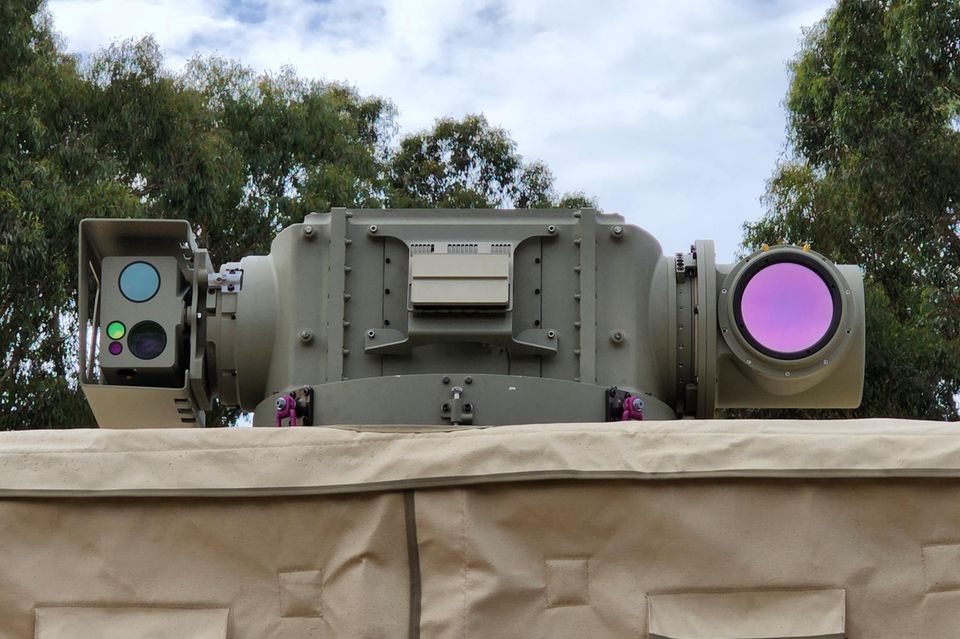 Der Laser „Apollo“ von Electro Optic Systems (EOS) soll bis zu 20 Drohnen pro Minute abschießen können – auch an Flughäfen
