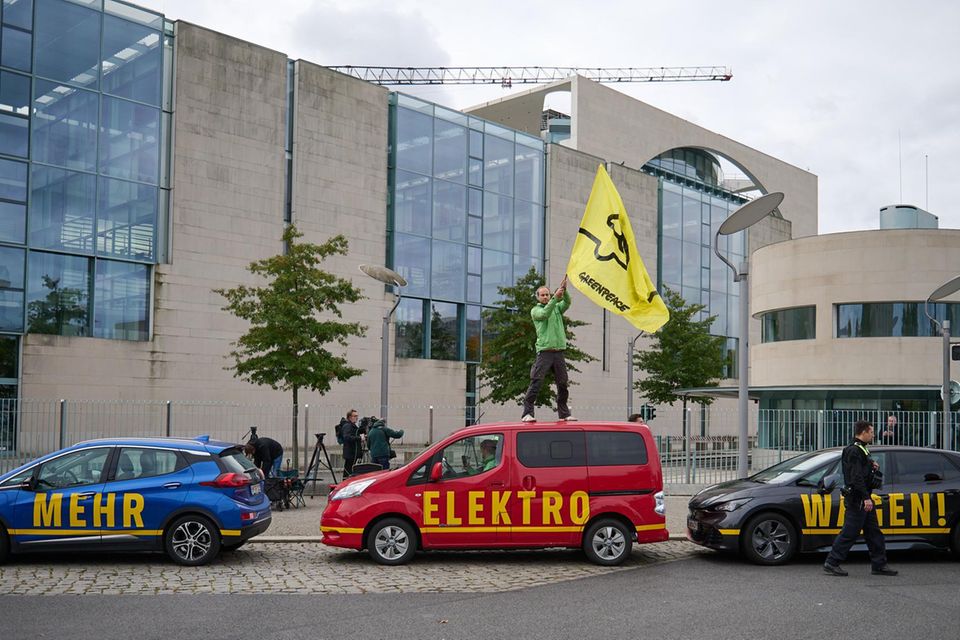 Kundgebung beim Autogipfel Anfang Oktober vor dem Bundeskanzleramt