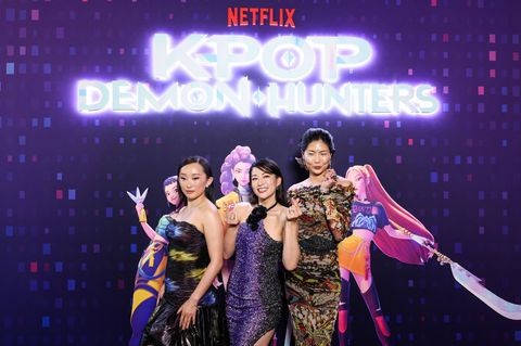 „KPop Demon Hunters“-Schauspielerinnen in Los Angeles
