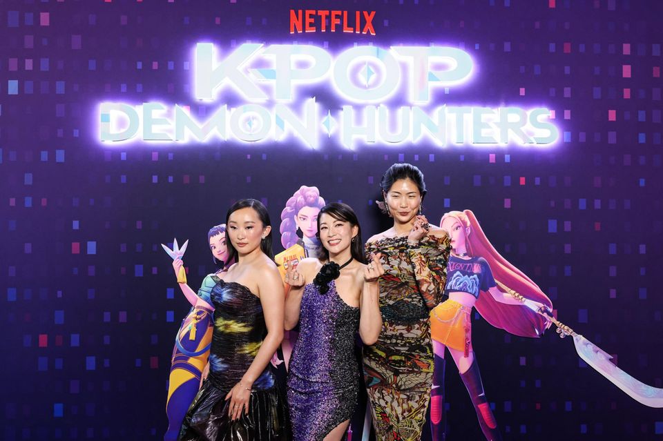 „KPop Demon Hunters“-Schauspielerinnen in Los Angeles
