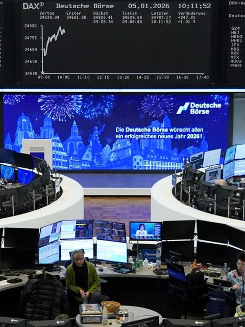 Handelssaal der Deutschen Börse in Frankfurt