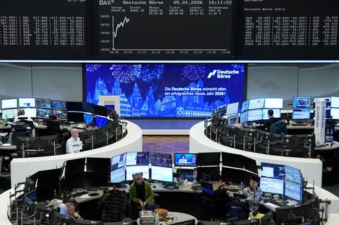 Handelssaal der Deutschen Börse in Frankfurt