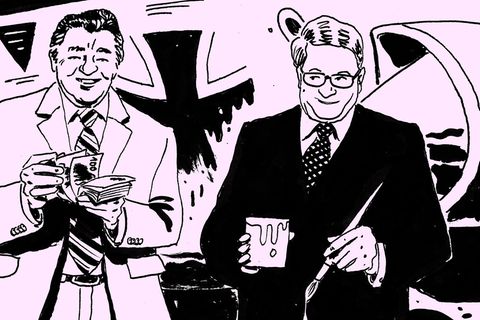 Alte Spezis: Verteidigungsminister Strauß, Lockheed-Lobbyist Hauser