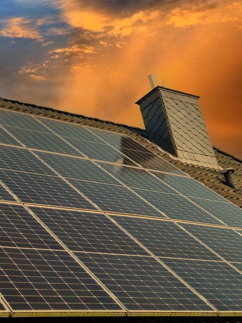 Solaranlage auf Hausdach