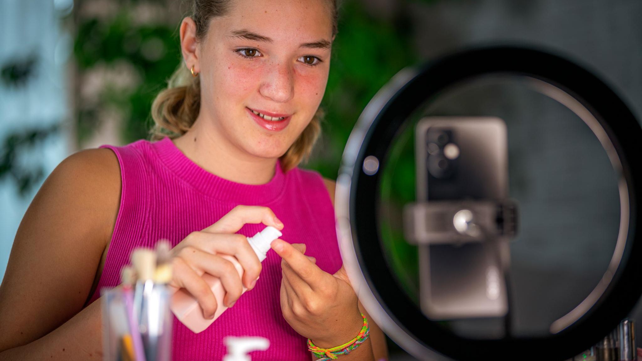 Hautpflege-Influencerin