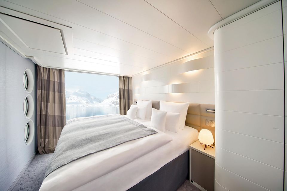 Die Kabinen auf dem Schiff sind großzügig