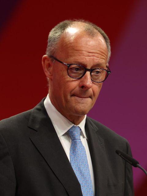 Bundeskanzler Friedrich Merz bei seiner Rede vor dem DGB-Bundeskongress