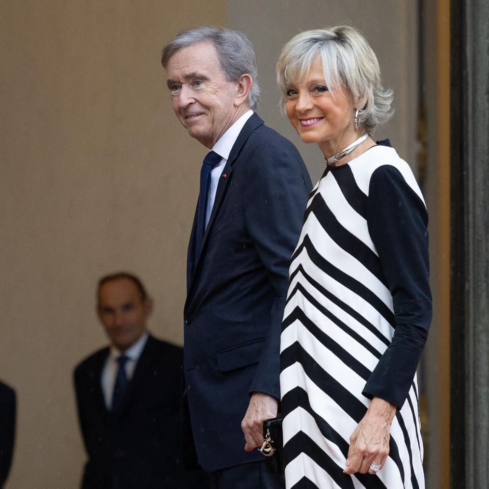 Bernard Arnault mit seiner Ehefrau Hélène Mercier