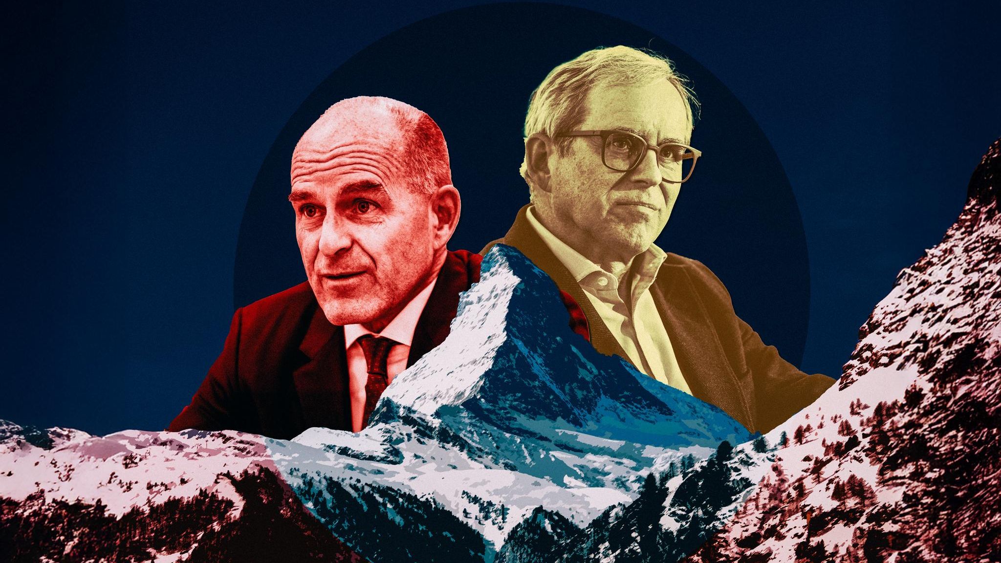 Montage: Die Tengelmann-Brüder und das Matterhorn