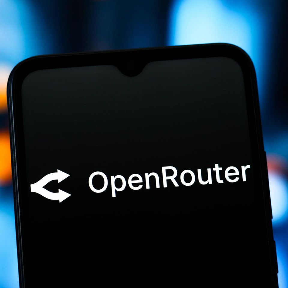 OpenRouter-Logo auf einem Display