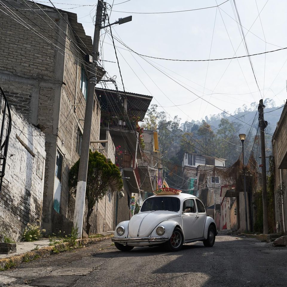 In Mexiko-Stadt gehören VW Käfer noch zum Straßenbild