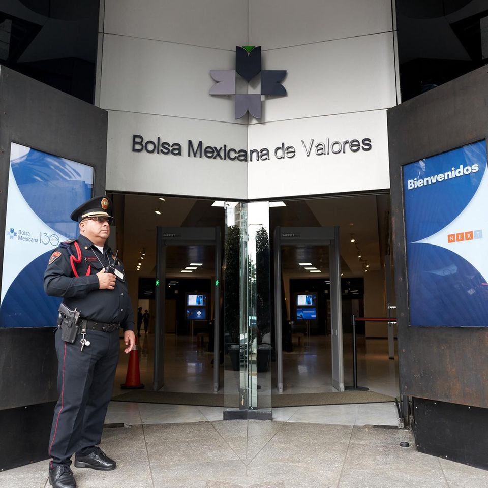 Eingang zur Börse in Mexiko-Stadt
