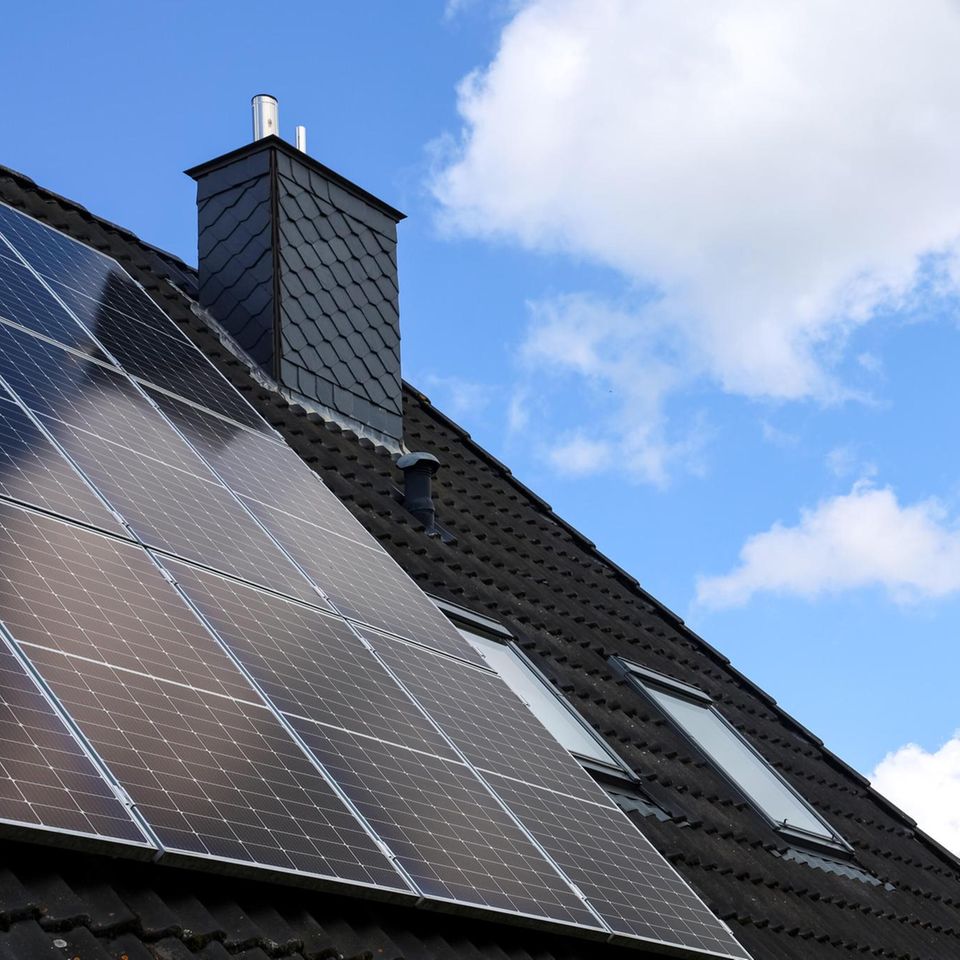Solarmodule auf Hausdach