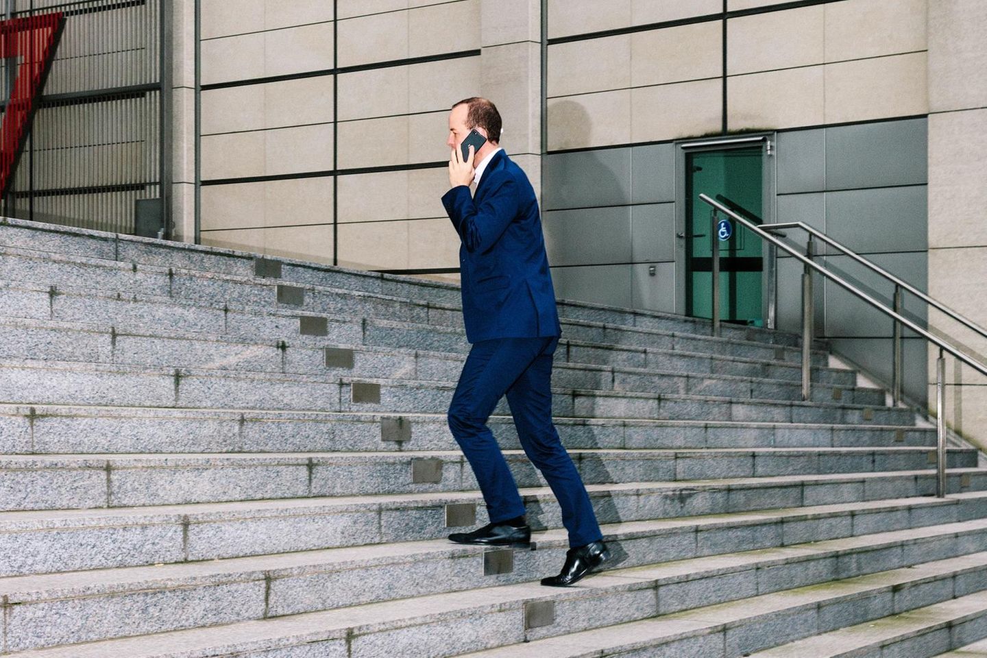 Treppe im Frankfurter Finanzviertel