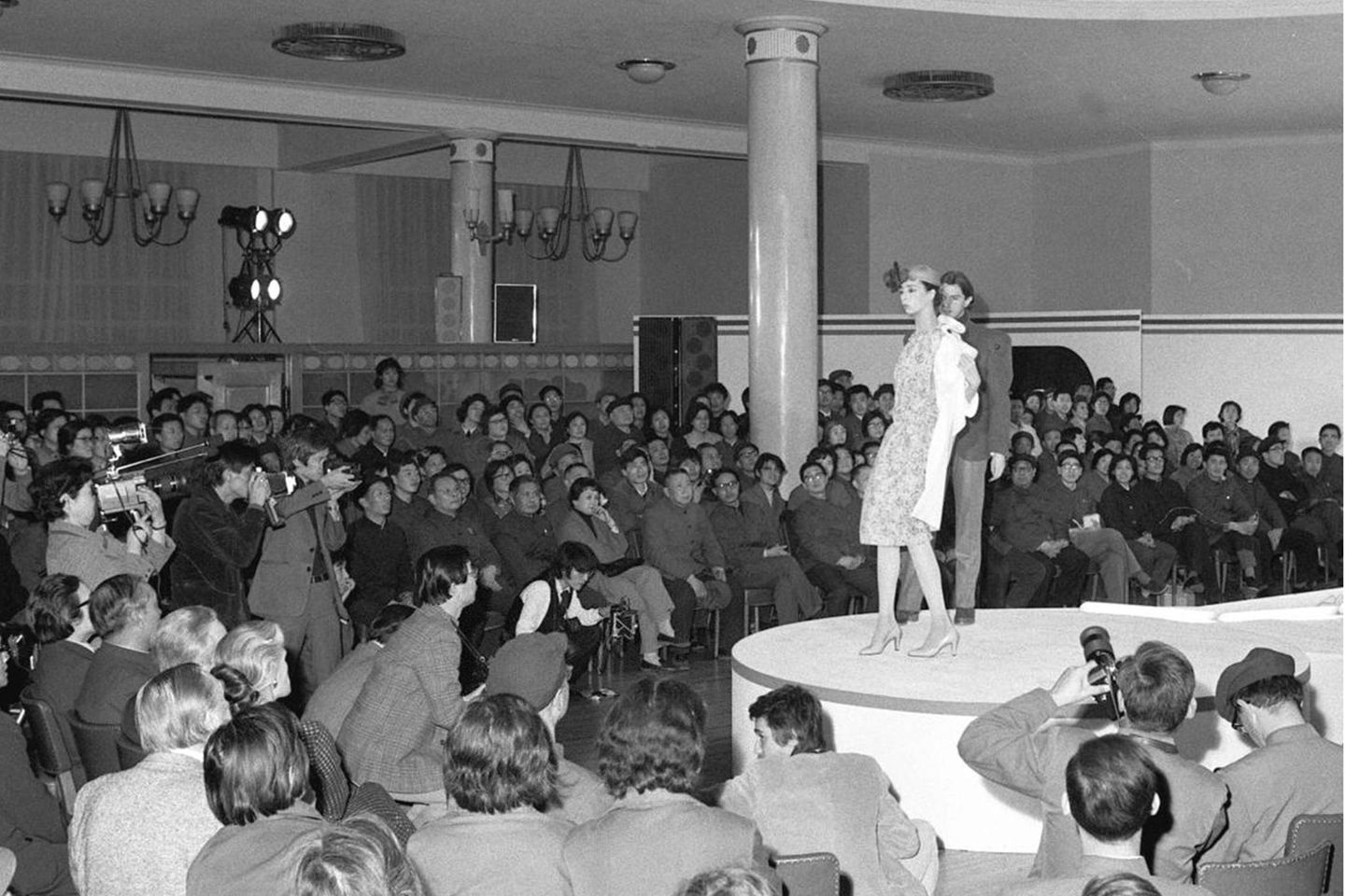 Modenschau in Beijing in 1979