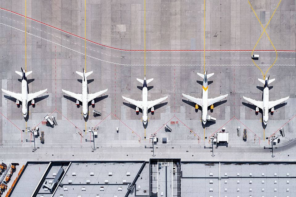 Stillstand am Flughafen Frankfurt. Das Jahr 2020 war nicht nur hier ein wirtschaftliches Desaster