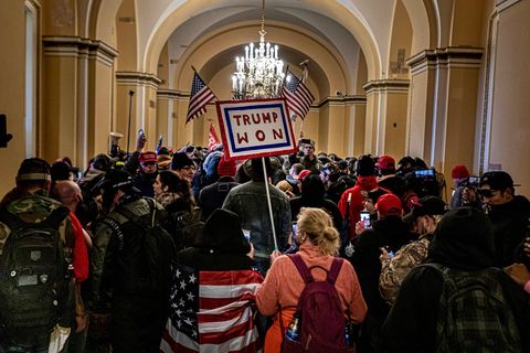 Trump-Anhänger im Kapitol